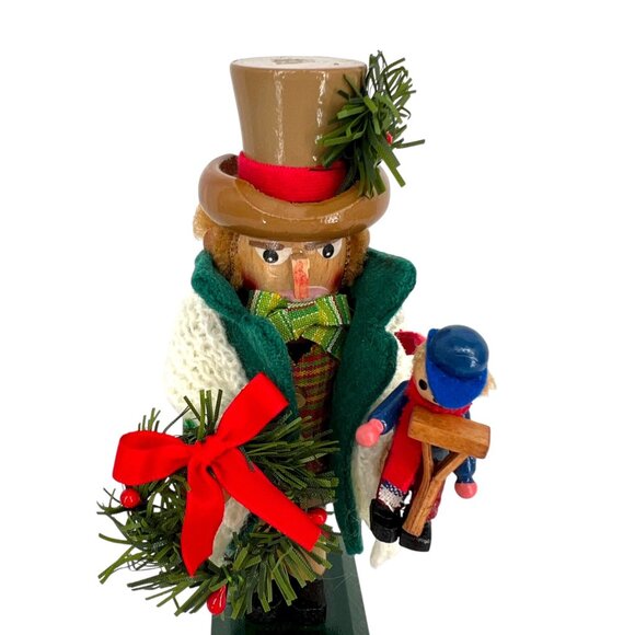 Steinbach Bob Cratchit Mini Nutcracker 1999 A Christmas Carol Signed Limited - Picture 2 of 12